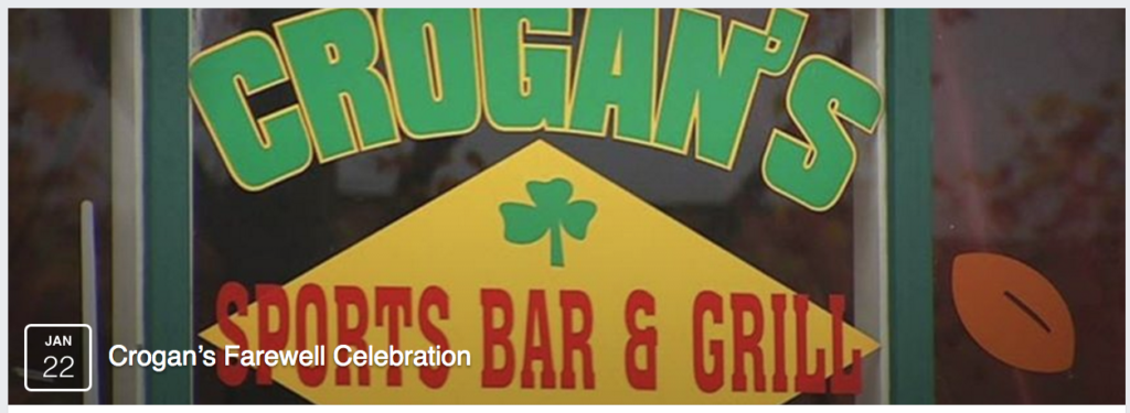 Last Call For Walnut Creek Crogan’s On January 23
