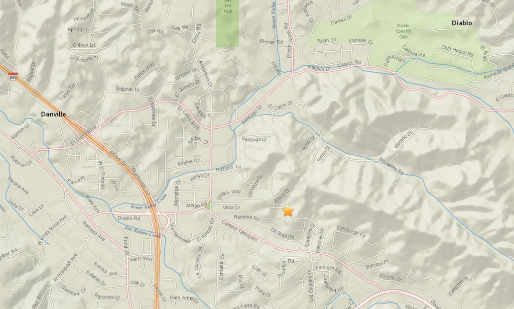 Mt. Diablo Up Early, Does A Little Stretching – Produces 3.3 Magnitude Shaker Monday
