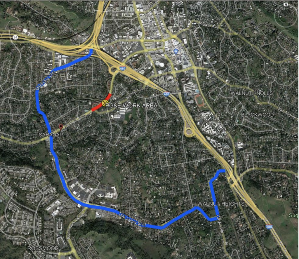 PG&E To Conduct Gas Safety And Reliability Inspection In Unincorporated Walnut Creek