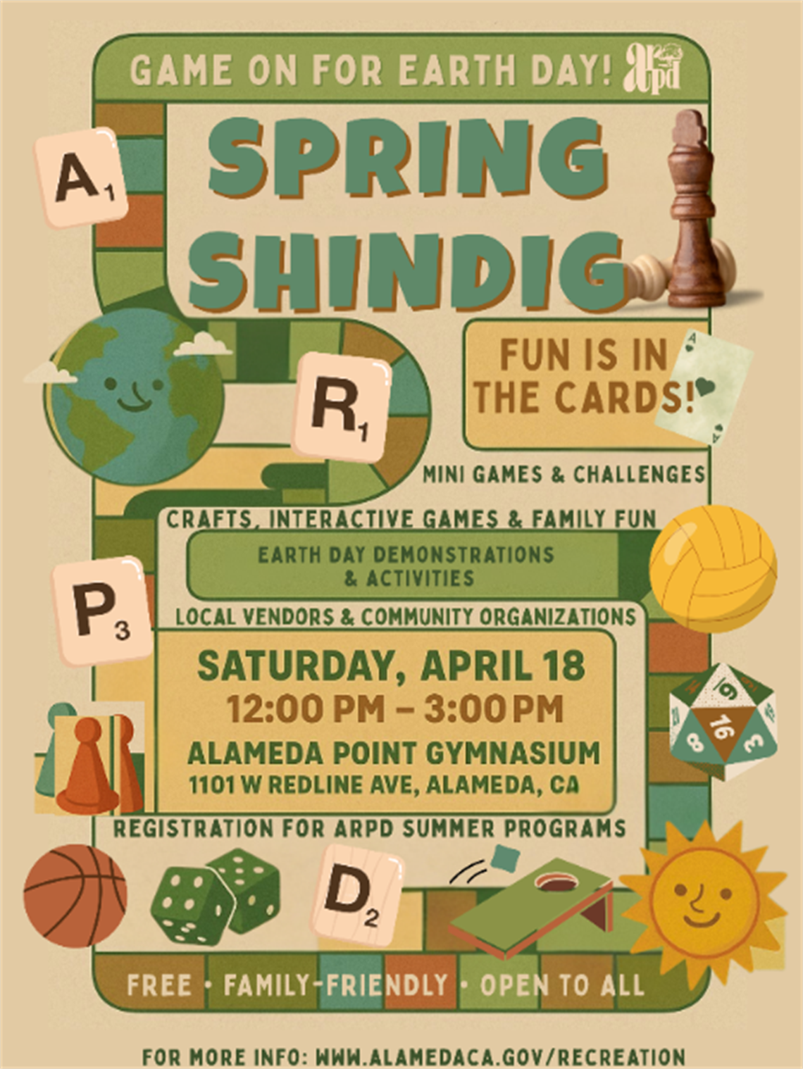 Alameda: Game On For Earth Day! - April 18